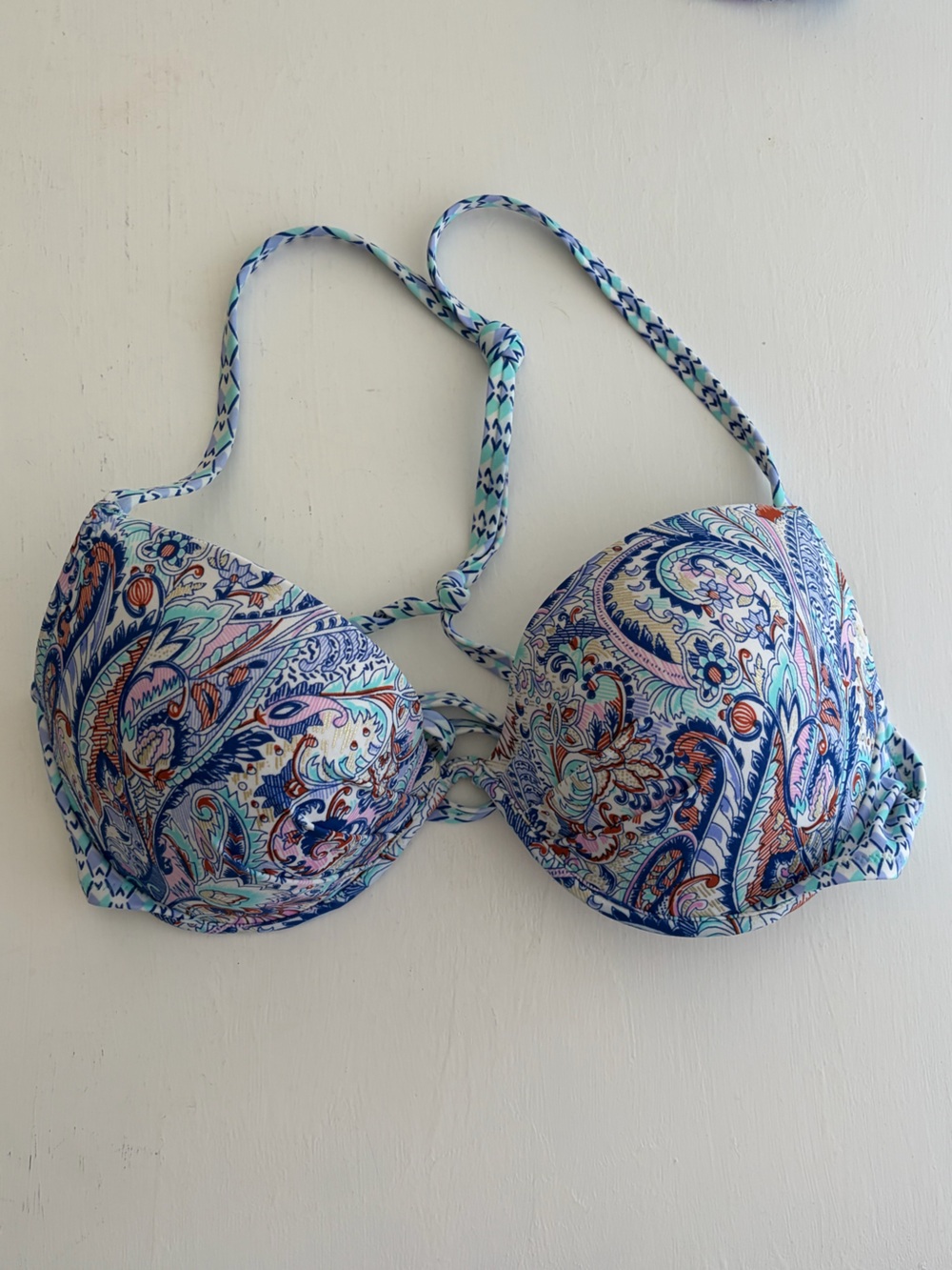 Victoria Secret The Fabulous Bikini Top Paisley 36D
